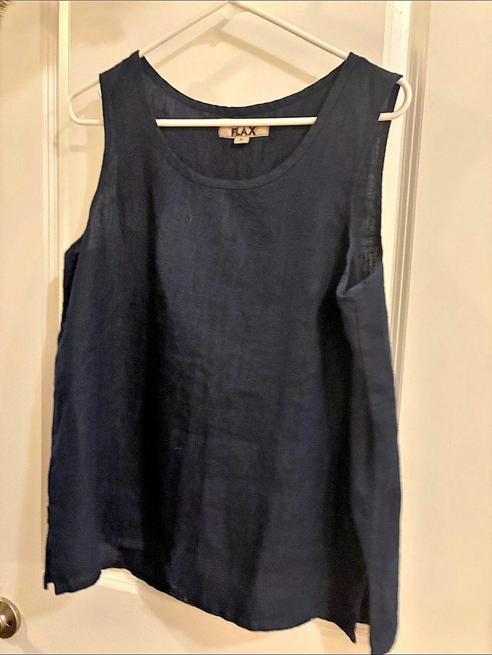 FLAX Tank Top in Blue, Small